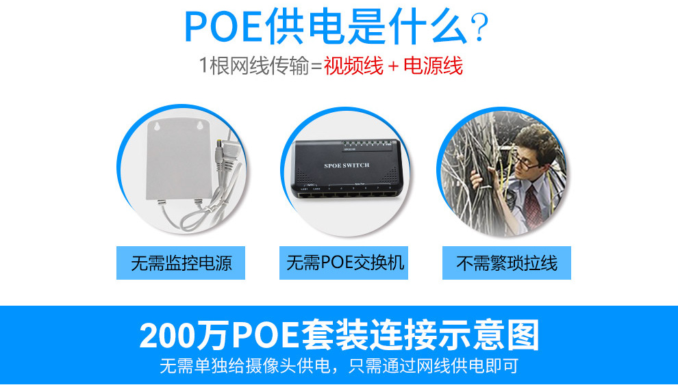 Dahua Dahua Network Monitoring Equipment Set 2 Million HD Night Vision PoE Power Supply Video Recorder Camera Dahua Dahua Network Monitoring Equipment Set 2 Million HD Night Vision PoE Power Supply Video Recorder Camera