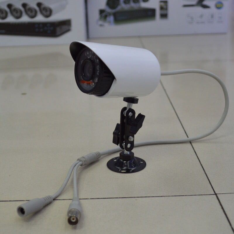 4-Way Surveillance Camera Lens Set Home Outdoor HD Night Vision Camera Coaxial AHD Monitoring Equipment Set