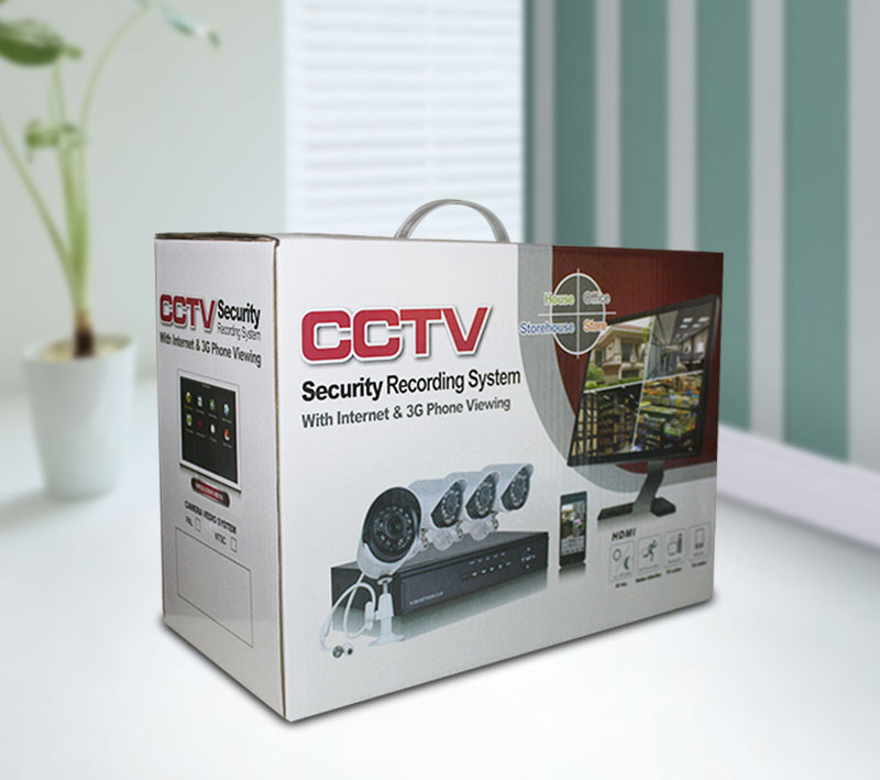 4-Way Surveillance Camera Lens Set Home Outdoor HD Night Vision Camera Coaxial AHD Monitoring Equipment Set