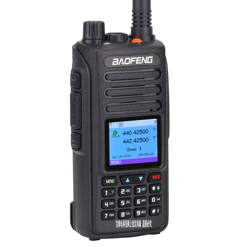 Baofeng DM-1702 DMR Digital Interphone UV Double Band Dual Time Slot Baofeng FM Handheld Transceiver GPS Recording Power