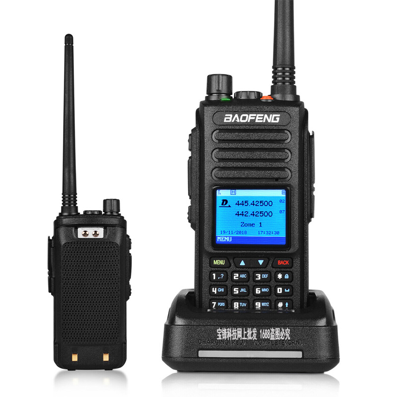Baofeng DM-1702 DMR Digital Interphone UV Double Band Dual Time Slot Baofeng FM Handheld Transceiver GPS Recording Power