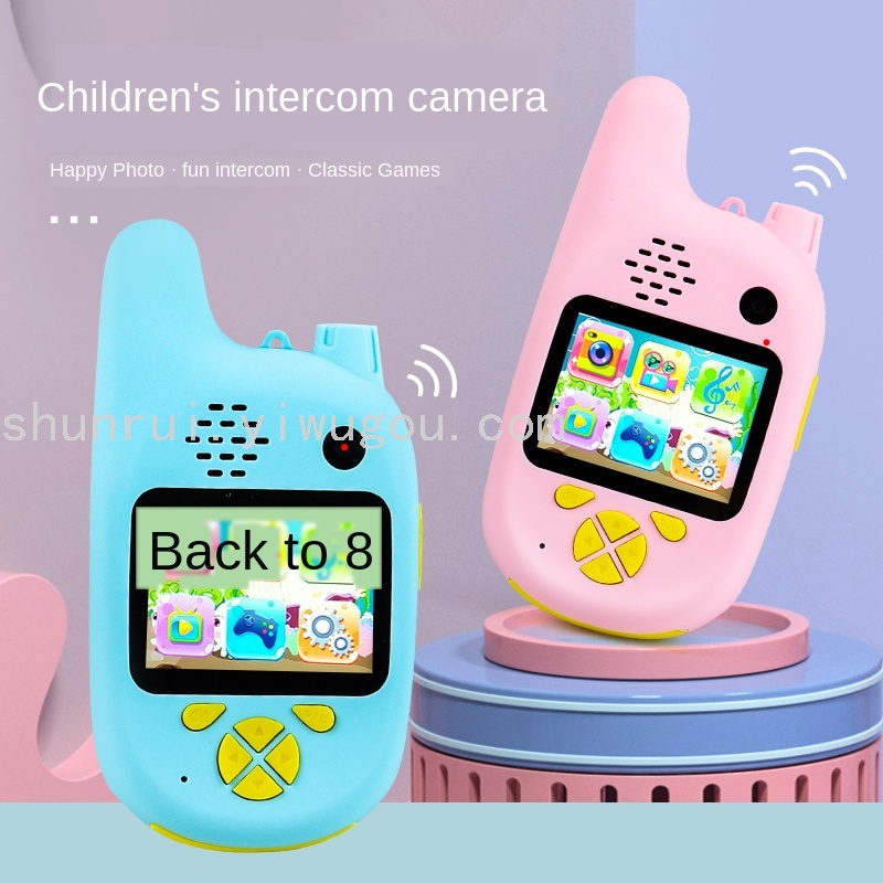 X3 Children's Camera Interphone Cartoon Children's Digital Camera Dialogue Cartoon Mini Camera