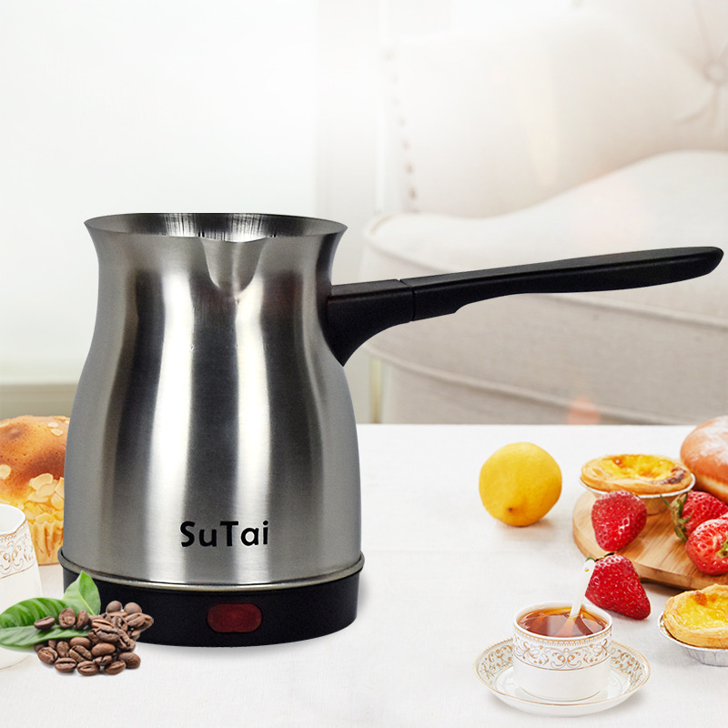 Turkish Coffee Pot Thickened Stainless Steel Electric Heating Household Hot Milk Coffee Electric Kettle