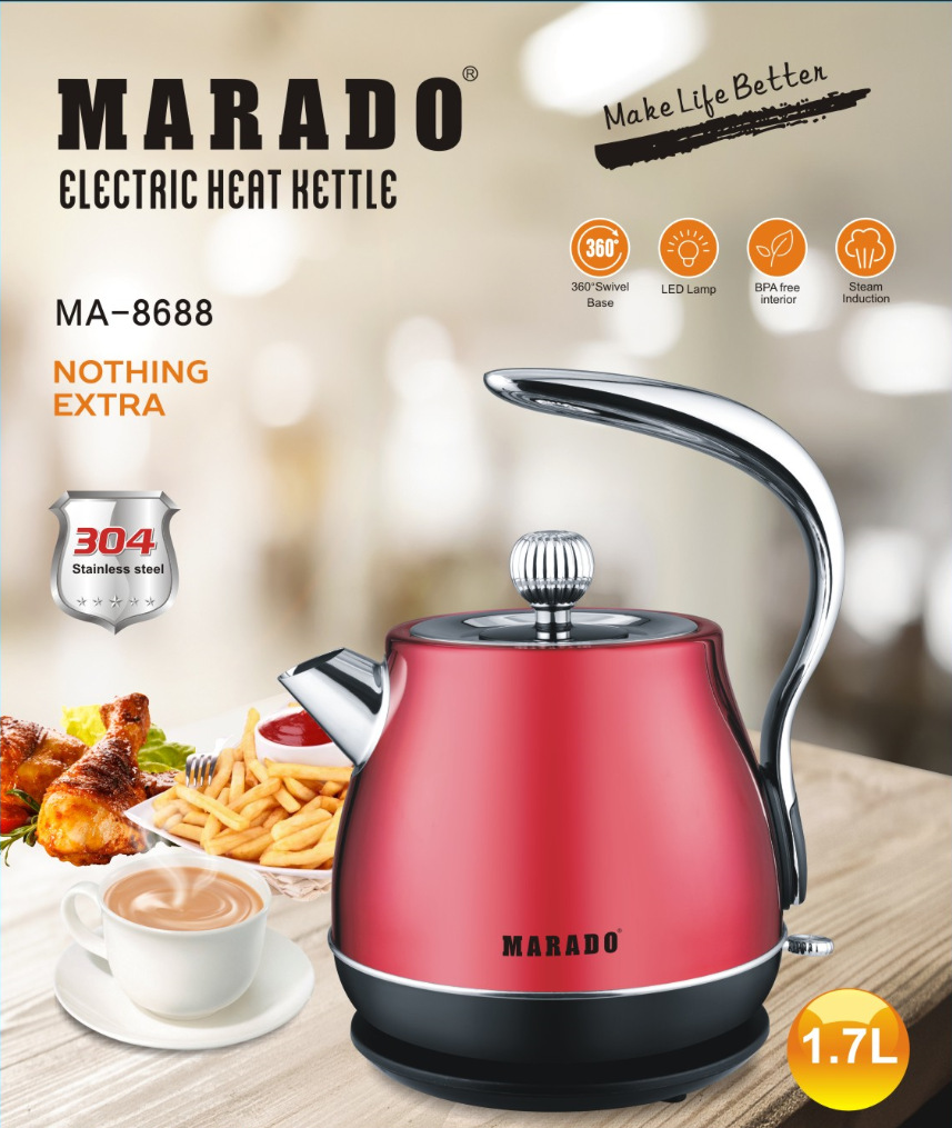 Retro Electric Kettle 304 Stainless Steel European-Style Household Mini Electric Kettle Office Hotel Hotel Percolator Retro Electric Kettle 304 Stainless Steel European-Style Household Mini Electric Kettle Office Hotel Hotel Percolator
