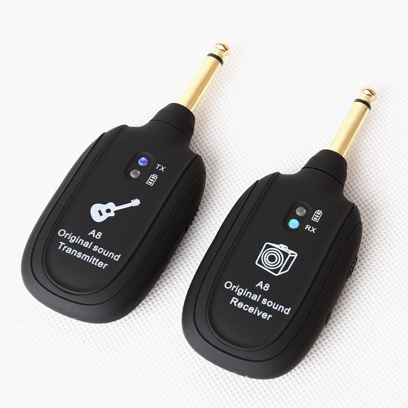 Wireless Transmission System Electric Guitar Wireless Vibration Pickup Wireless Transceiver Guitar Wireless Receiver