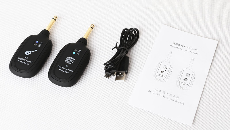 Wireless Transmission System Electric Guitar Wireless Vibration Pickup Wireless Transceiver Guitar Wireless Receiver