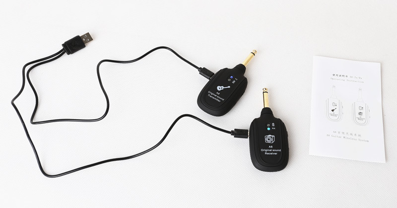 Wireless Transmission System Electric Guitar Wireless Vibration Pickup Wireless Transceiver Guitar Wireless Receiver