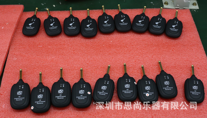 Wireless Transmission System Electric Guitar Wireless Vibration Pickup Wireless Transceiver Guitar Wireless Receiver