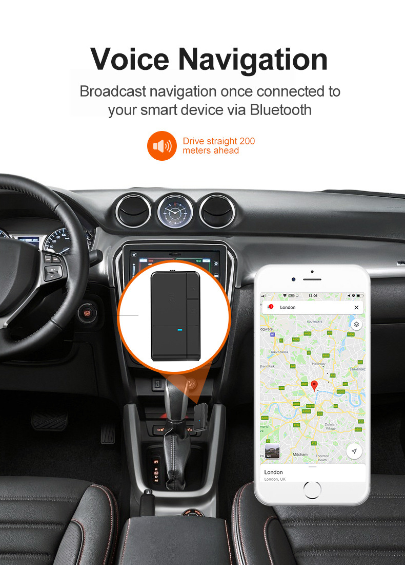 Foreign Trade New on Board Bluetooth Receiver Car Wireless 5.0 Bluetooth Receiver Headset Audio Receiver Bluetooth