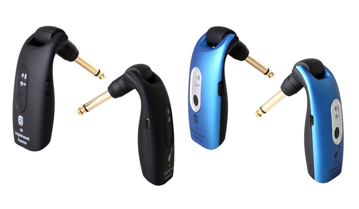 Guitar Wireless Receiver A9 Electric Guitar Wireless System 2.4GHz Wireless Vibration Pickup