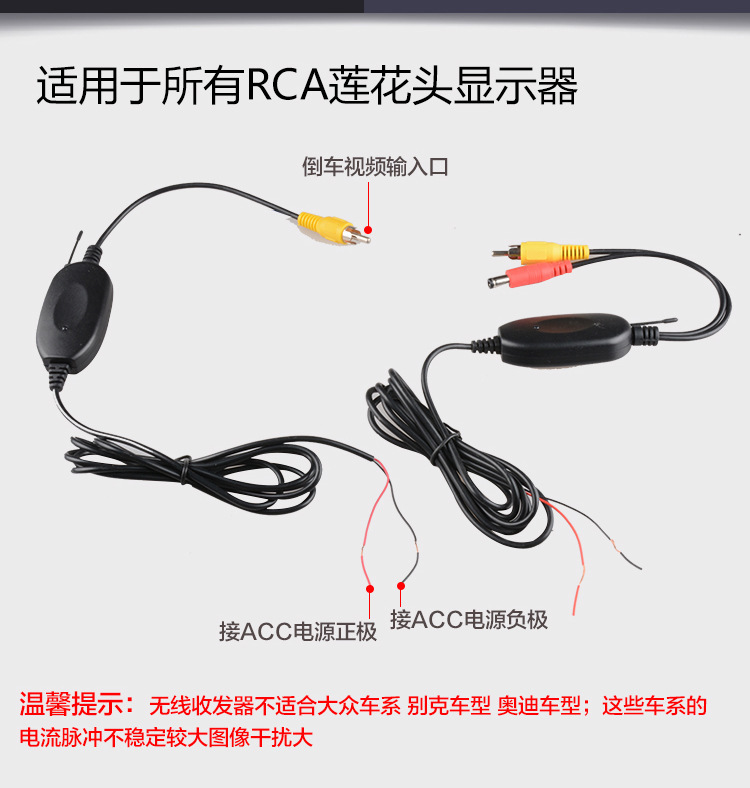 Automobile Reversing Camera Wireless Car Wireless Receiver and Transmitter 2.4G Wireless Transceiver Wireless Reversing
