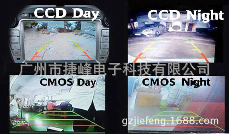 Universal License Plate 7 Infrared Light Car Camera Wireless Transmitter Receiver 4.3-Inch Folding Display