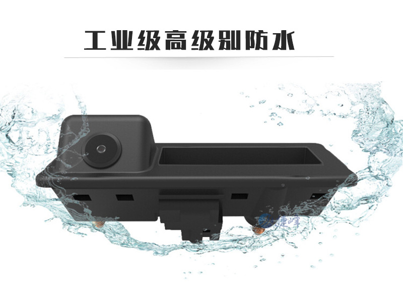 Universal License Plate 7 Infrared Light Car Camera Wireless Transmitter Receiver 4.3-Inch Folding Display