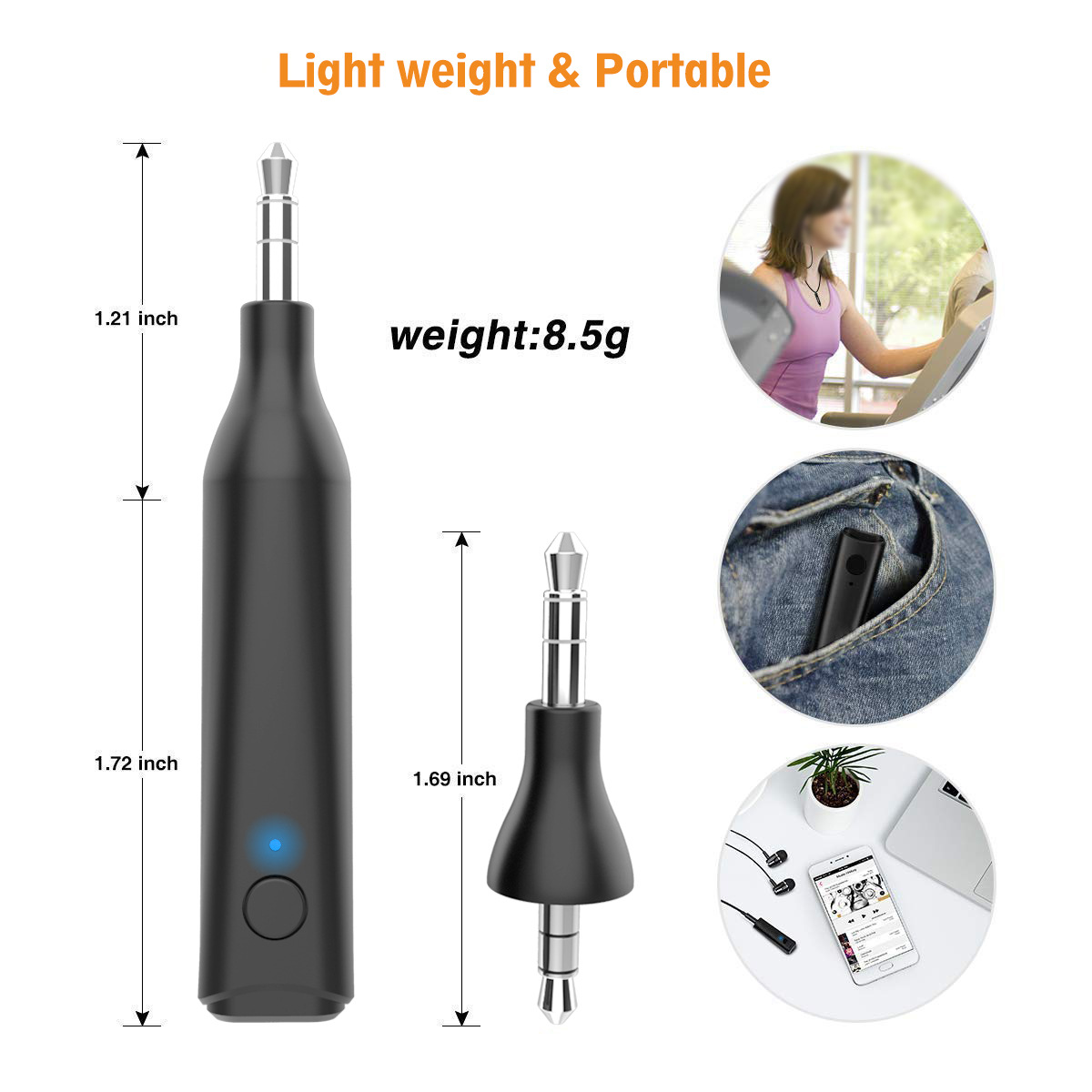 5.0 Bluetooth Receiver Bluetooth Adapter Car Bluetooth Wireless Receiver Hands-Free Car Phone Bt4849 5.0 Bluetooth Receiver Bluetooth Adapter Car Bluetooth Wireless Receiver Hands-Free Car Phone Bt4849