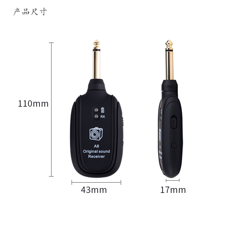 Wireless Transmission System Electric Guitar Wireless Vibration Pickup Wireless Transceiver Guitar Wireless Receiver