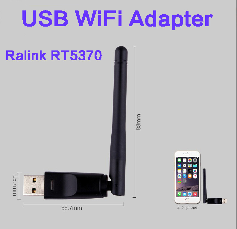 Rt5370 Wireless Network Card Wireless Network Wi-Fi Receiver Mini USB Wireless Adapter 150M Set-Top Box