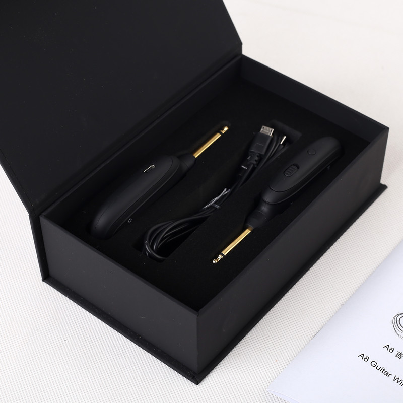Wireless Transmission System Electric Guitar Wireless Vibration Pickup Wireless Transceiver A8 Guitar Wireless Receiver