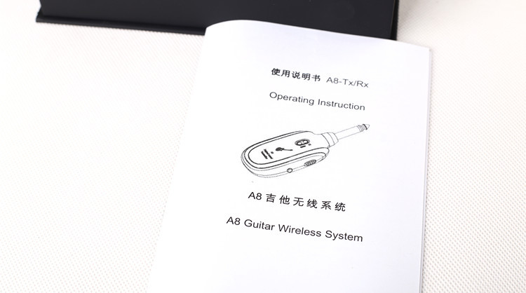 Wireless Transmission System Electric Guitar Wireless Vibration Pickup Wireless Transceiver A8 Guitar Wireless Receiver