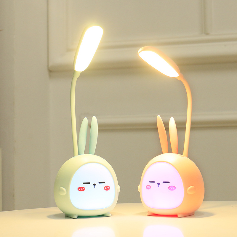 2020 New Cute Cartoon Animal Table Lamp Dormitory Bedside Learning Reading Led Third Gear Dimmable Table Lamp