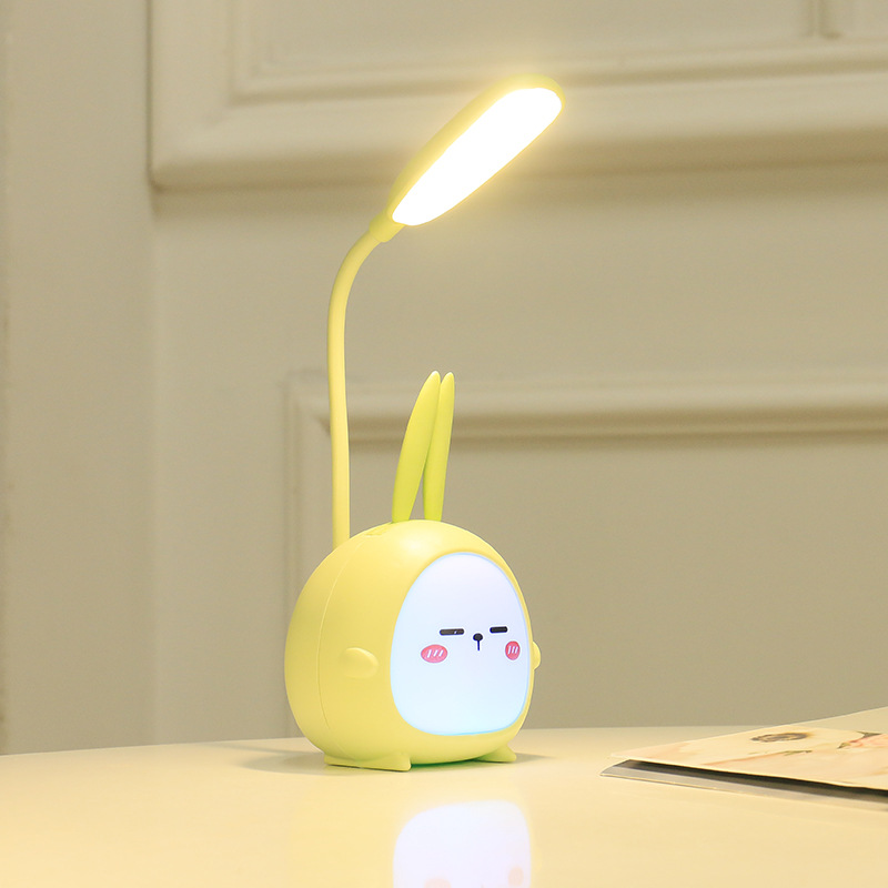 2020 New Cute Cartoon Animal Table Lamp Dormitory Bedside Learning Reading Led Third Gear Dimmable Table Lamp