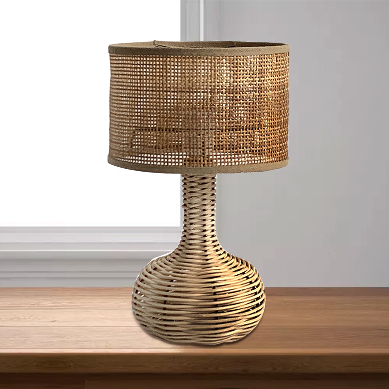 Customized LED Table Lamp Nordic Bedroom Bedside Lamp Hotel Office Reading Lamp White Cloth Cover Bedside Table Lamp