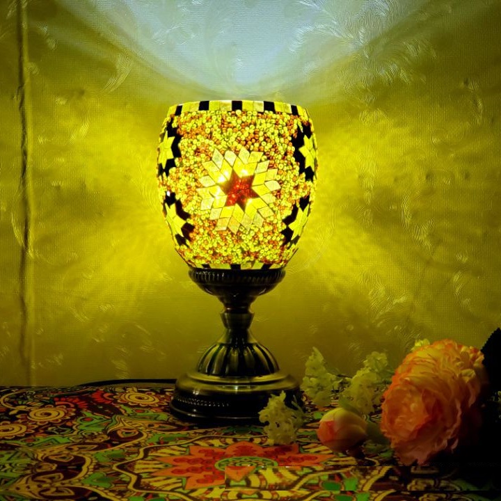 Moroccan Table Lamp Maan Coffee Retro Exotic Bedside Restaurant Hotel Homestay Bar Turkey Decorative Table Lamp