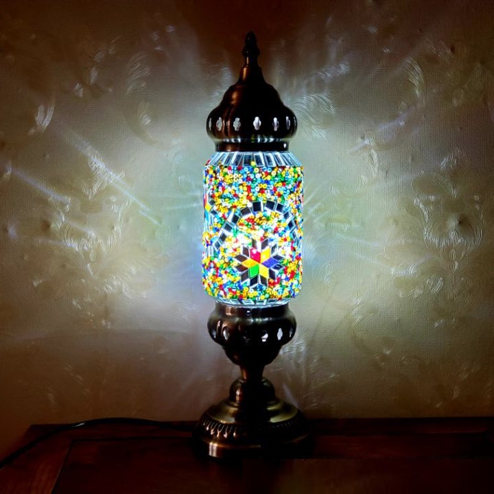 European Turkey Maan Coffee Decorative Table Lamp Glass Bohemian Style Bed & Breakfast Bar Mosaic Table Lamp European Turkey Maan Coffee Decorative Table Lamp Glass Bohemian Style Bed & Breakfast Bar Mosaic Table Lamp