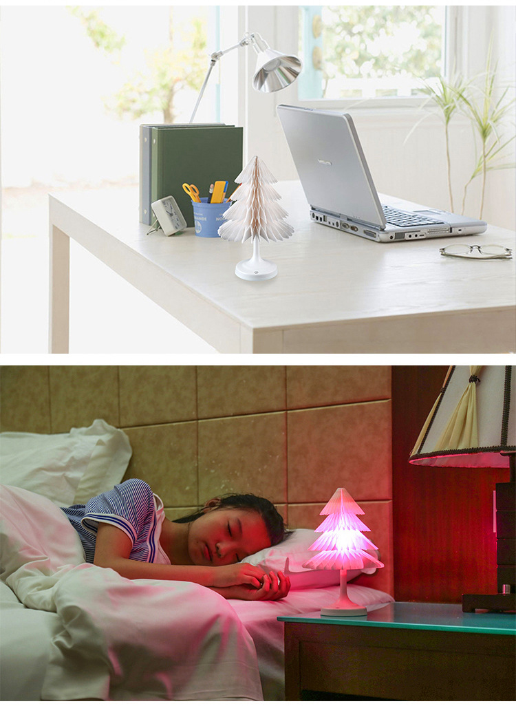Elegant Christmas tree night light gift light mood lighting bedroom small table lamp decorative lighting household items