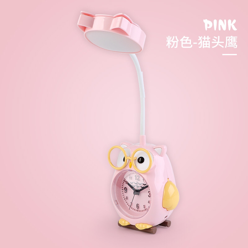 Children&#039;s Alarm Clock Clock Haotao Shangpin HT-MH1057 Owl Clock Led Table Lamp
