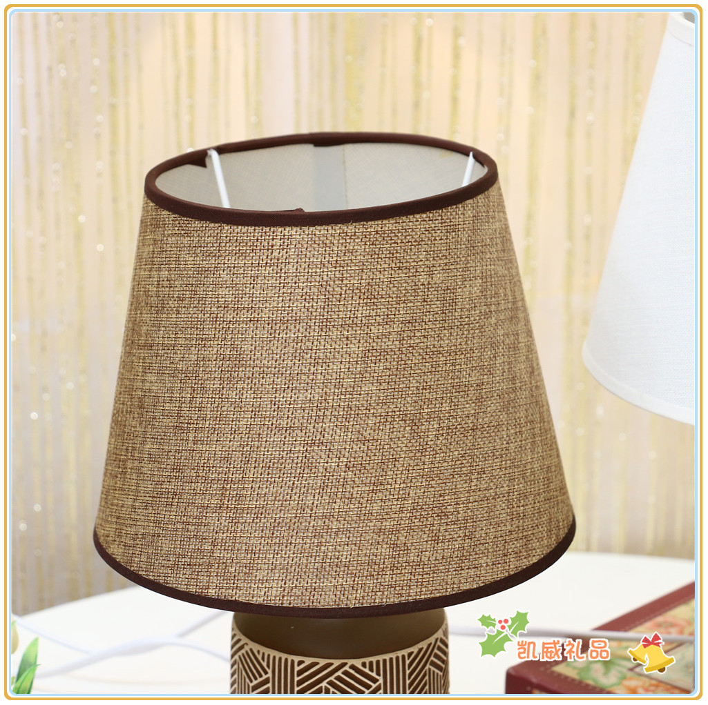 Modern Minimalist Table Lamp Fabric Shade Living Room Bedroom Creative Study Bedside Chinese Table Lamp