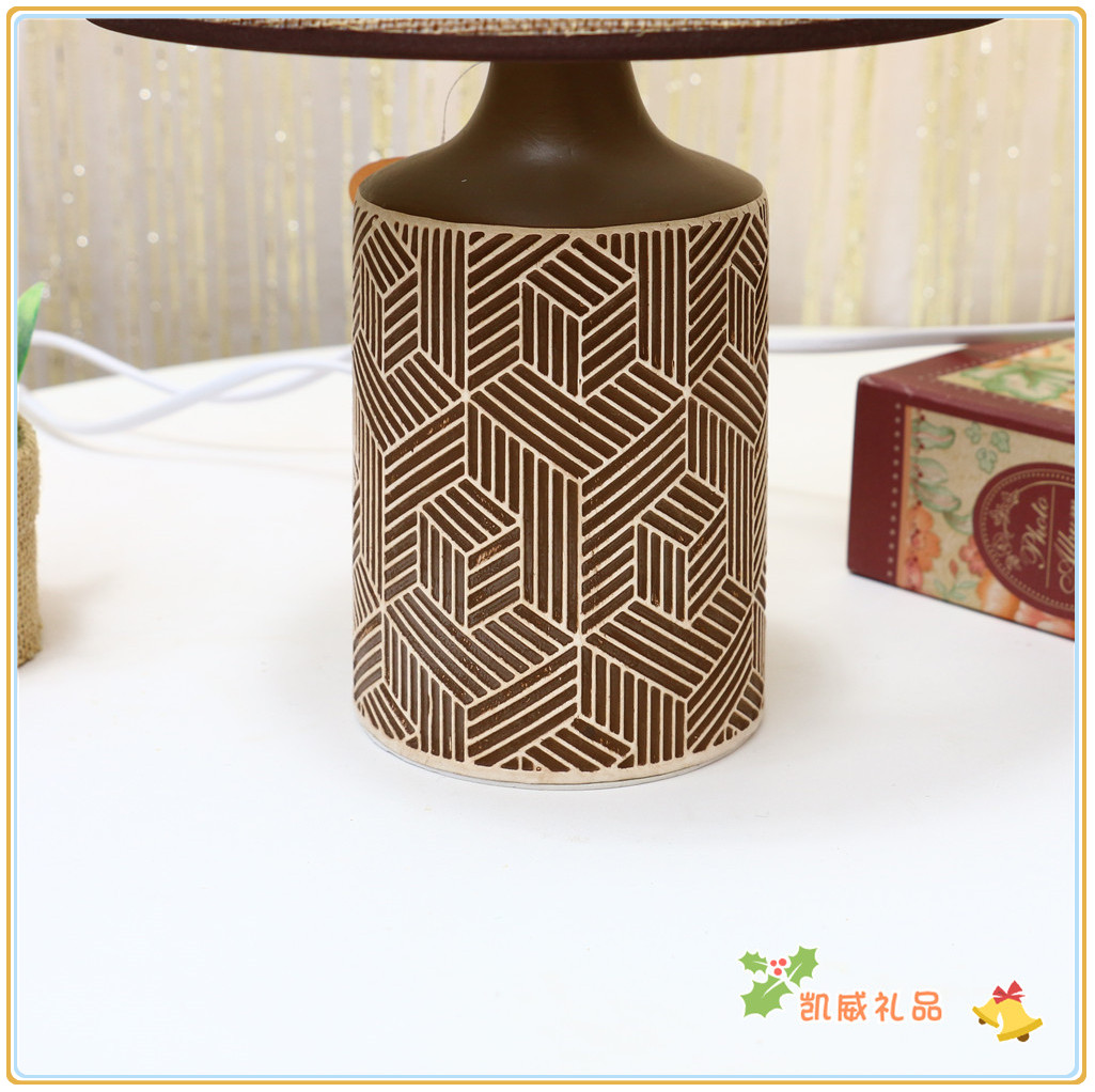Modern Minimalist Table Lamp Fabric Shade Living Room Bedroom Creative Study Bedside Chinese Table Lamp