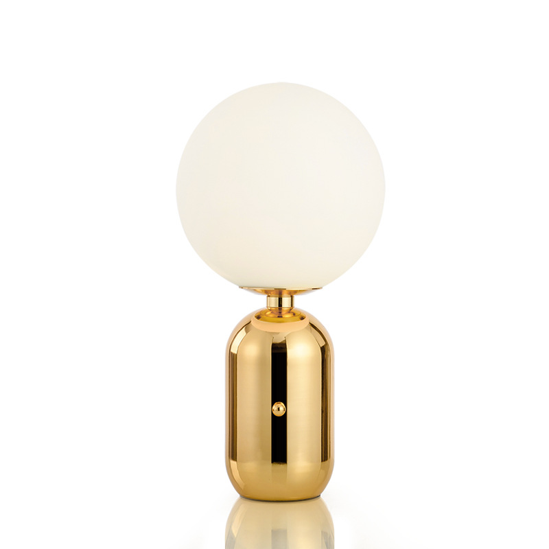 Table Lamp Modern Living Room Cozy Bedroom Bedside Ins Wind Magic Soymilk White Glass Nordic Decoration Table Lamp