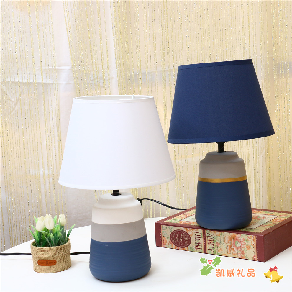 Modern Home Decorative Table Lamp Study Lamp Bedroom Bedside Lamp European Simple Ceramic Table Lamp