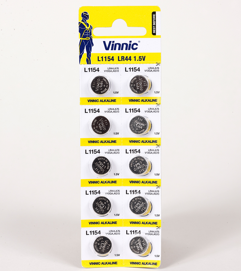 VINNIC AG13 button cell batteries