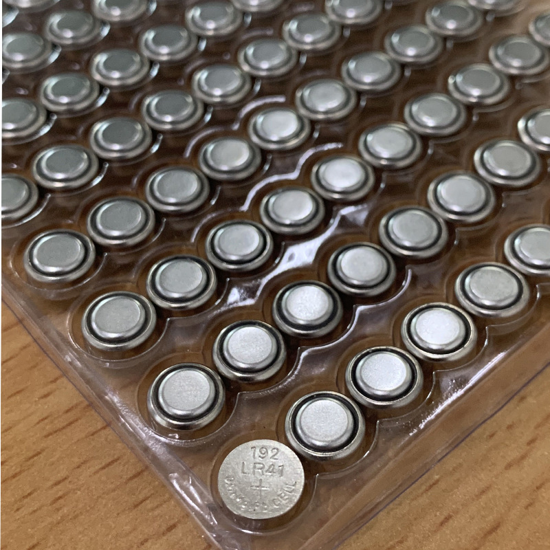 Lr41 AG3 Button Cell Luminous Ring Luminous Ear Pick Battery Watch Electronic Battery Factory Direct Sales