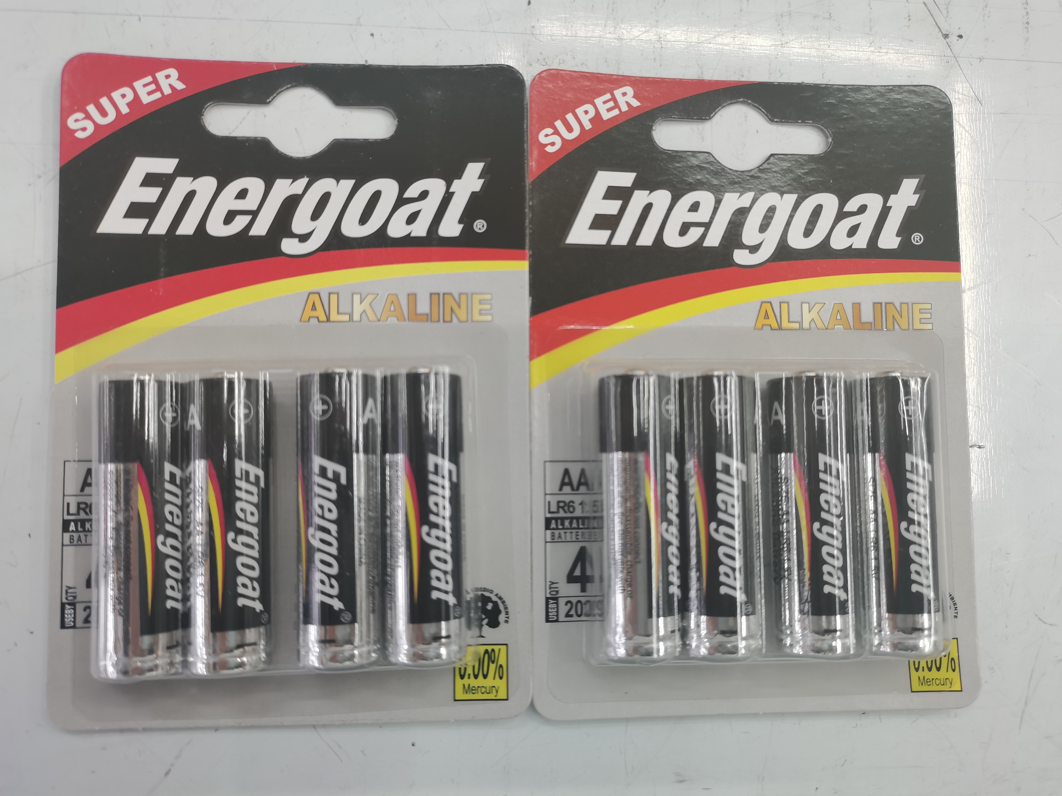 Factory Direct Sales Energoat Aluminum Film 4 Cards High Power Alkaline No. 5 Lr6aa