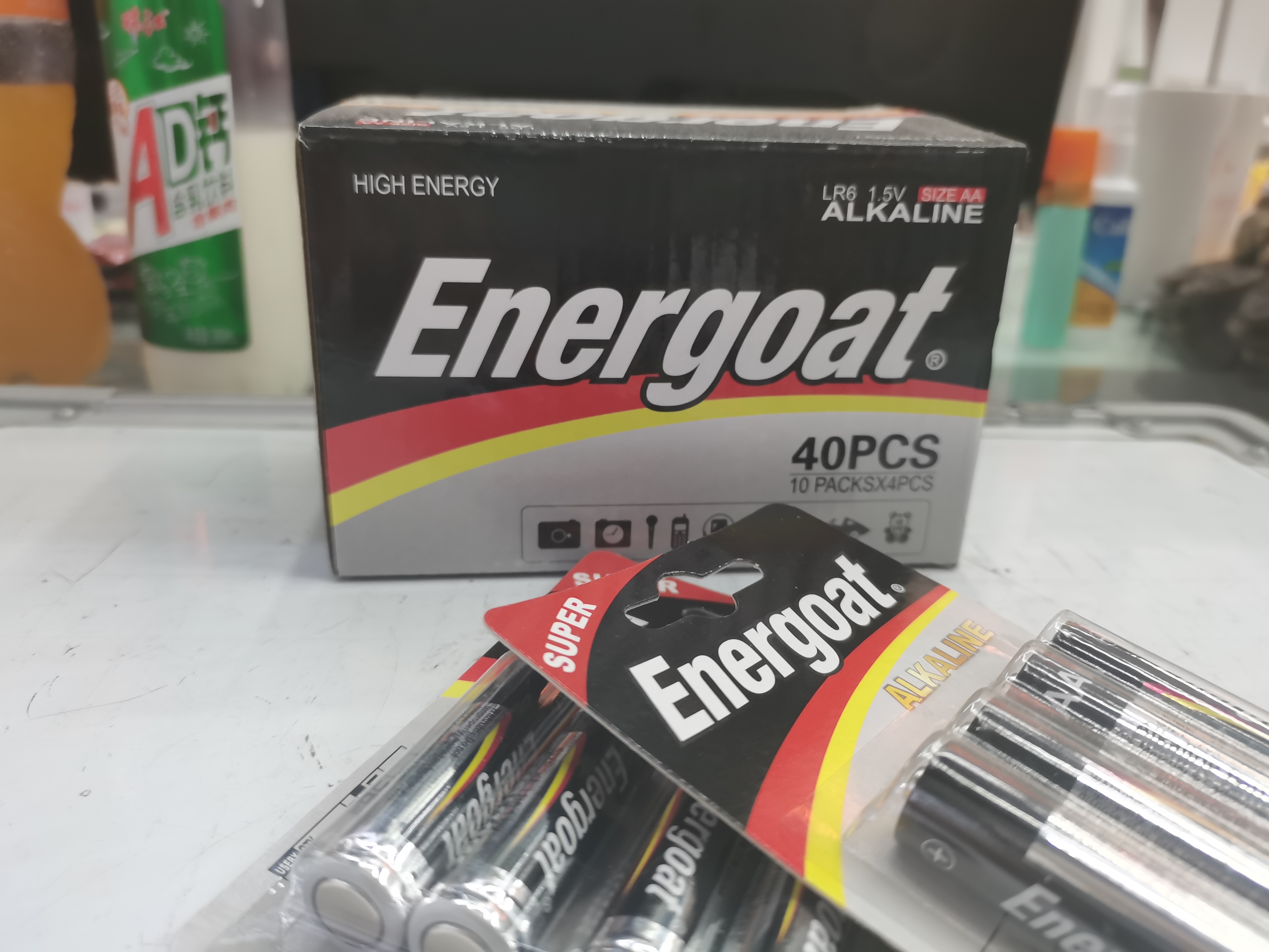 Factory Direct Sales Energoat Aluminum Film 4 Cards High Power Alkaline No. 5 Lr6aa