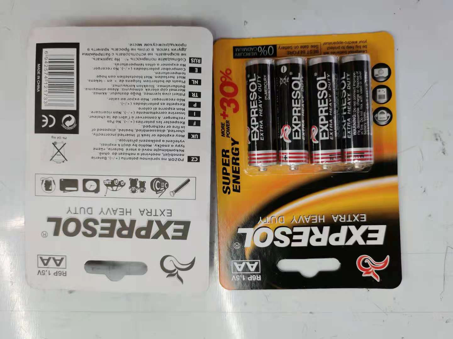 Fox Expressol5 Battery EU Standard Factory Direct Lr6aa Battery Battery Carbon