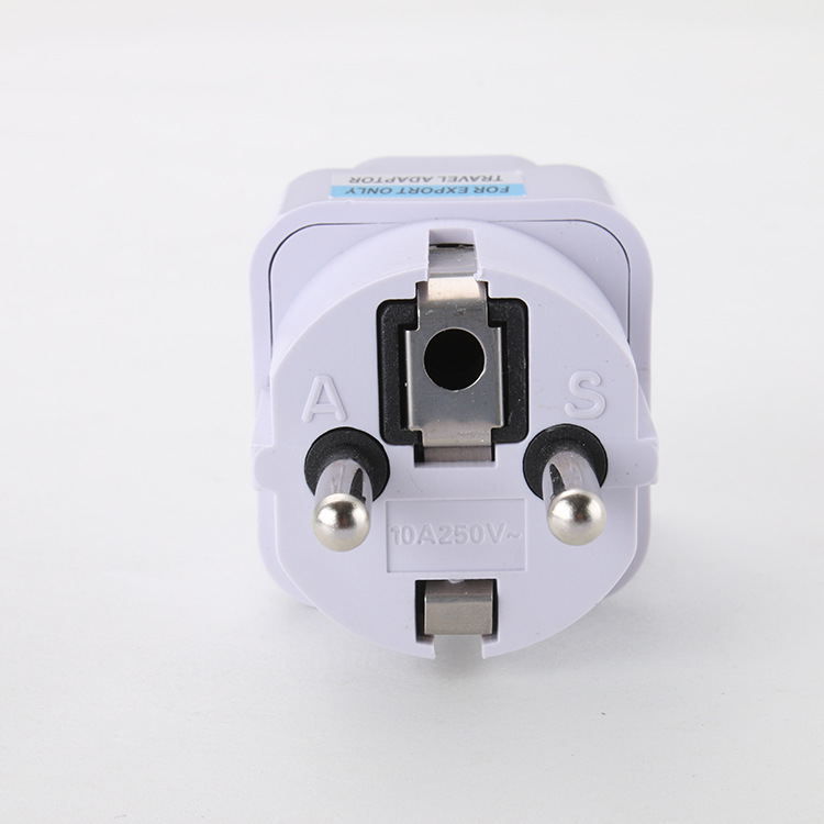 German Standard Conversion Plug Travel Europlug European Standard Multi-Functional Socket French Korean Russian Plug