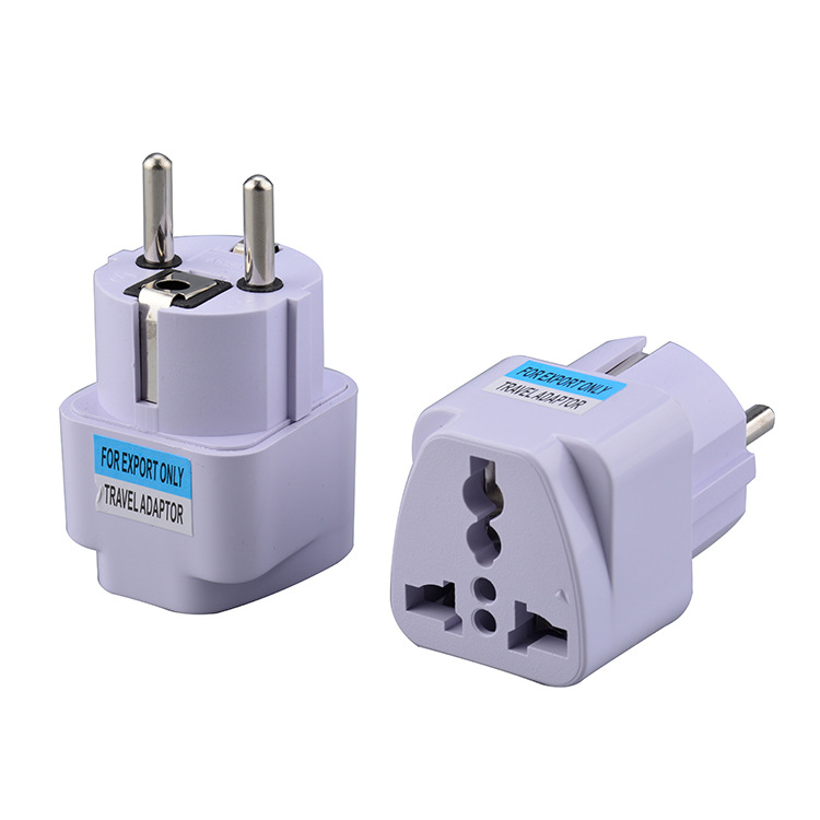 German Standard Conversion Plug Travel Europlug European Standard Multi-Functional Socket French Korean Russian Plug