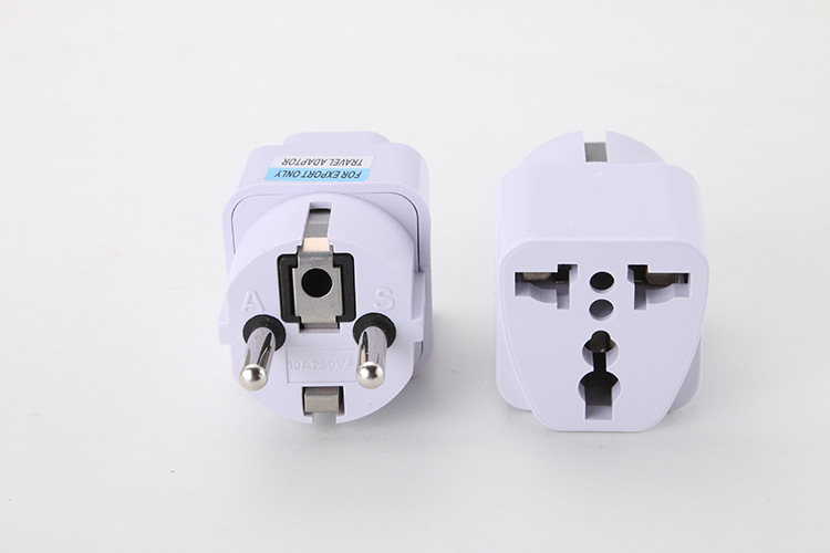 German Standard Conversion Plug Travel Europlug European Standard Multi-Functional Socket French Korean Russian Plug