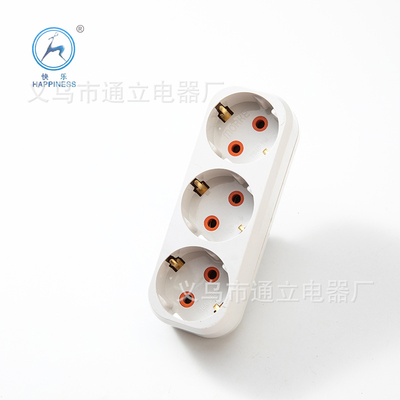 European row plug English socket two holes flat plug two board transfer board white plug board