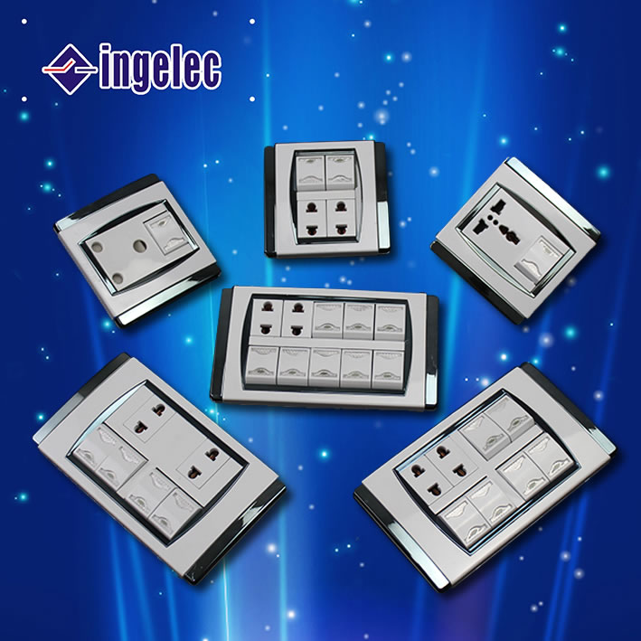 V8 Series Switch Four Open Two Plug European Multi-Functional Socket Single Dual-Control Switch, Wholesale
