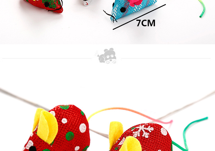Large PET cat toy Christmas Series mouse model multi-color Random Factory Wholesale Spot cross-border hot sales