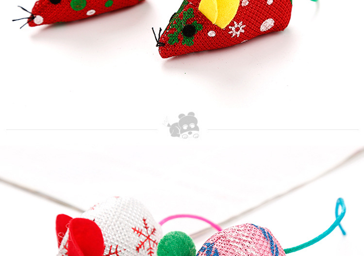 Large PET cat toy Christmas Series mouse model multi-color Random Factory Wholesale Spot cross-border hot sales