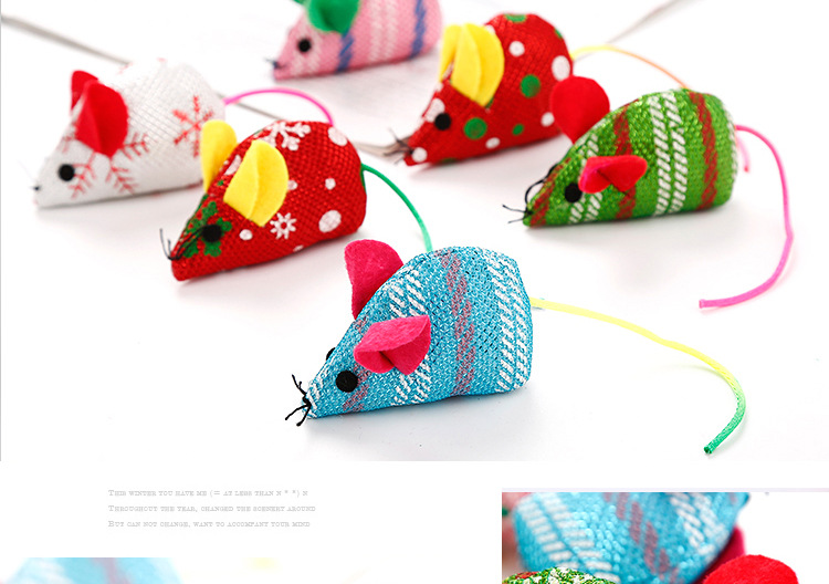 Large PET cat toy Christmas Series mouse model multi-color Random Factory Wholesale Spot cross-border hot sales