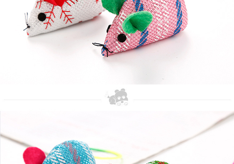 Large PET cat toy Christmas Series mouse model multi-color Random Factory Wholesale Spot cross-border hot sales