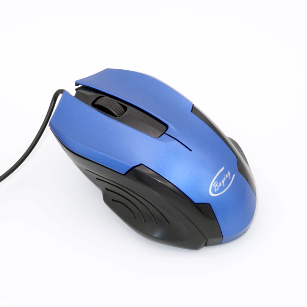 Mouse Cross-Border Hot Selling Baiying Computer Mouse USB Wired Mouse Home Office Photoelectric Mouse Spot Wholesale