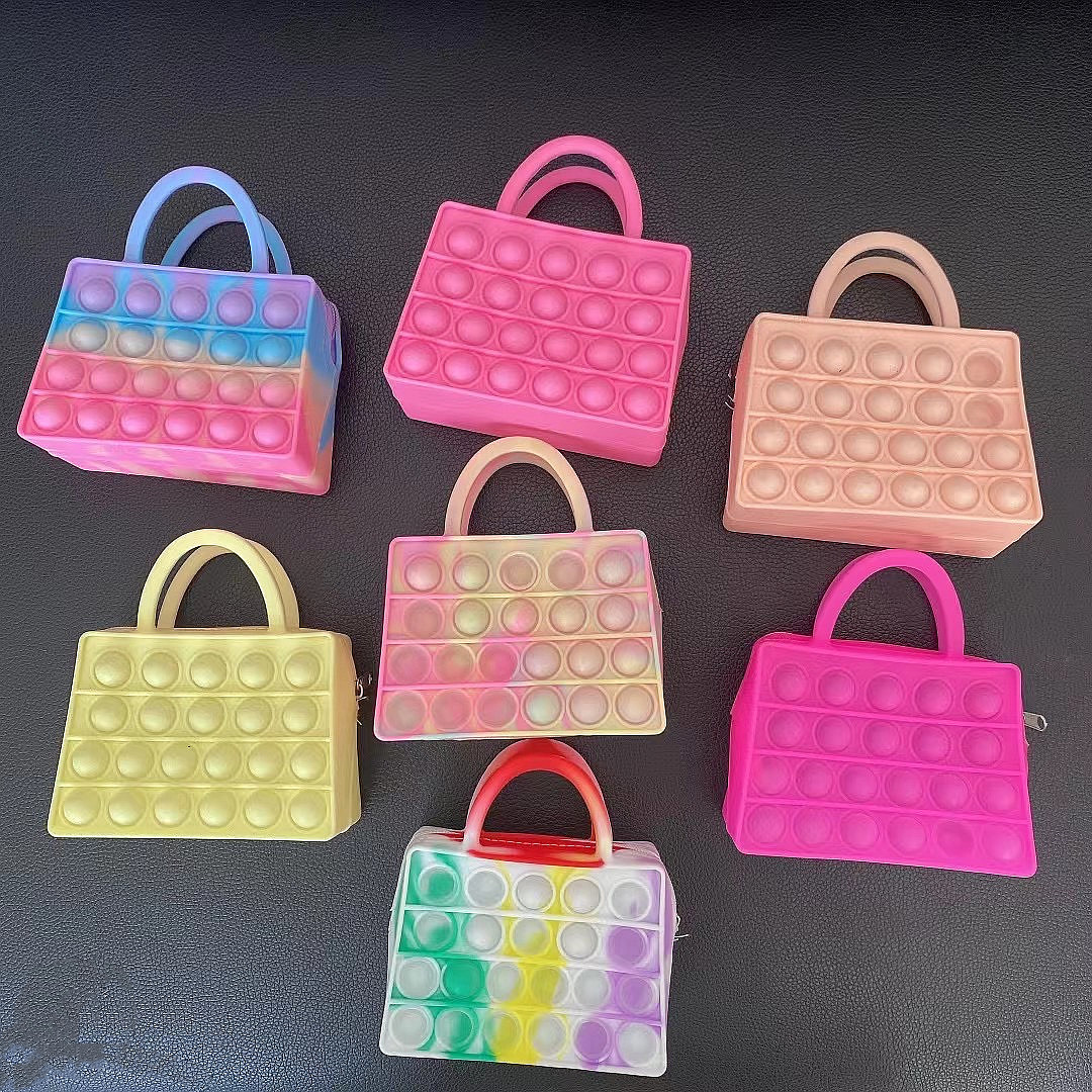 Cross-Border Hot Mouse Killer Pioneer Cute Girl Small Handbags Silicone Portable Coin Purse Decompression Toy
