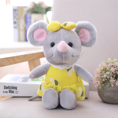 Factory direct sales of creative cartoon plush toys mouse dolls boutique capture machine wedding dolls cute mice